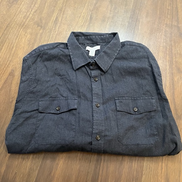 Calvin Klein Other - Calvin Klein Mens Button Down Dress Shirt Blue Long Sleeve Size XXL